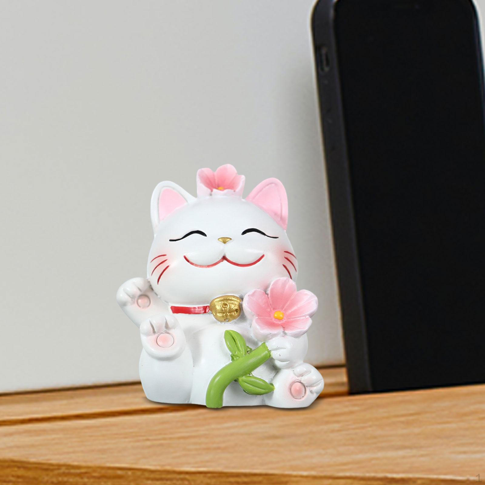 

Статуя кошки, украшение приборной панели автомобиля котенком, статуя сакуры Style A