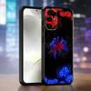Red Spider Lily Flower of Hell Phone Case For Samsung S25,S24,S21,S22,S23,S30,Ultra,S20,Plus,Fe,Lite,Note,10,Black Cover