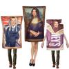 The Cosplay Scream Costume Mona Lisa Funny Halloween Carnival Party Roleplay