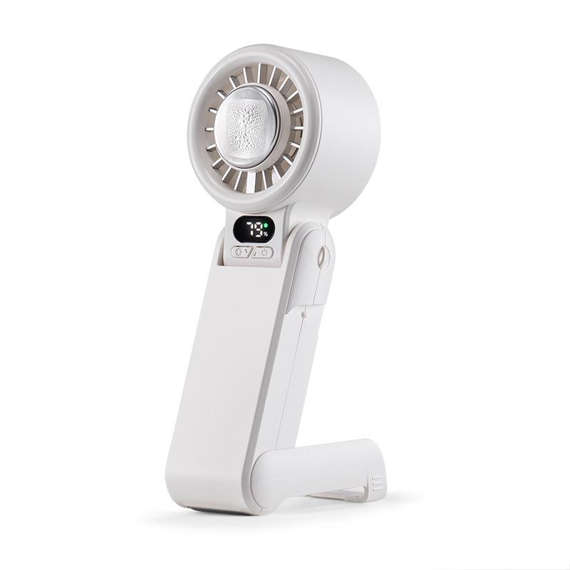 

Portable USB Charging Neck & Desktop Cooling Fan with Phone Holder 178x65x47 mm вершковий/білий