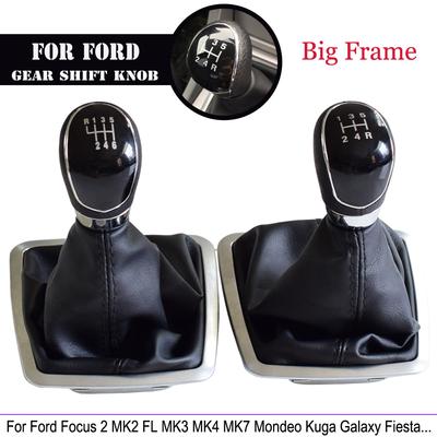 Adatto per Ford Focus 2 MK2 FL C-MAX 06-11 MK3 MK4 Galaxy Manuale 5/6 Velocità Pomello Leva Cambio Cuffia Copertura in Pelle