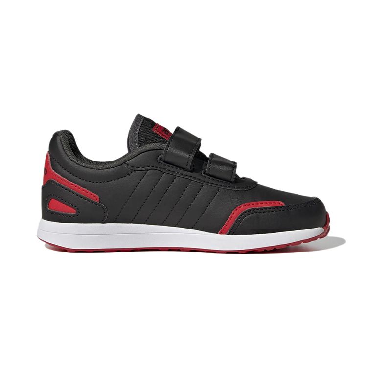 Adidas Neo Vs Switch 3 Synthetic Leather Comfortable Non-Slip Wear-Resistant Low-Top Kids Skate Shoes Kids Skate Shoes Black Red GZ1951