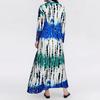 Women's Casual And Fashionable Long Sleeved V-neck Snowflake Print Dress
