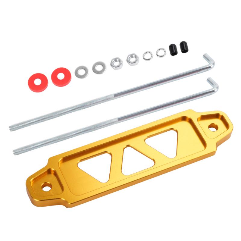 218mm 190mm Auto Aluminum Battery Holder Universal Fit Tie Down Mount Bracket For Stable Battery Support золотой