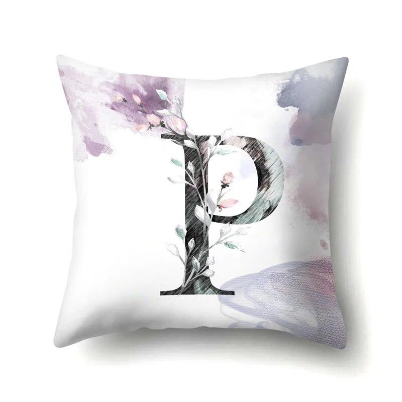Home Bedroom Sofa Car Decorative Pillowcase Floral Letter  Plant Tree  Cushion Cover