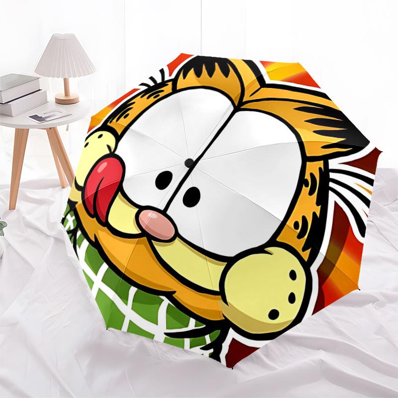 1pc Garfield, Cat Automatic Open/Close Umbrella, Lightweight Design for Everyone,Durable Canopy yy251014070
