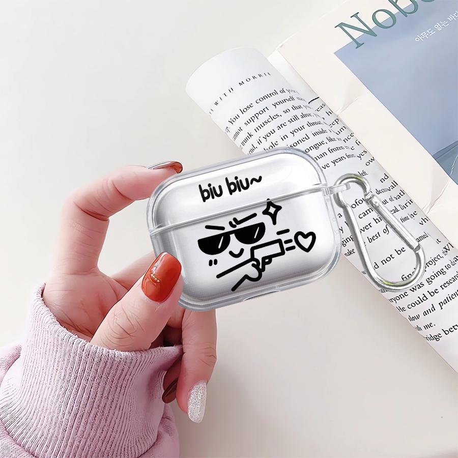 

Case For Airpods 1 3 Pro3 Pro2 2 4 Pro Clear Earphone Cases Cover People Who Send Love Airpods 4
