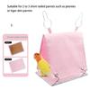 Steel Bird Bed Hammock Tent For Parakeets Lovebirds Snuggles Huts With Double Side Mat Ventilation Design For Cockatiels