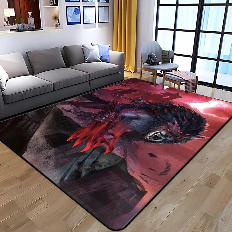 Best Selling Wolf Art Printed Carpet for Living Room Large Area Rug Soft Mat E-sports Chair Carpets Alfombra Gifts Dropshopping