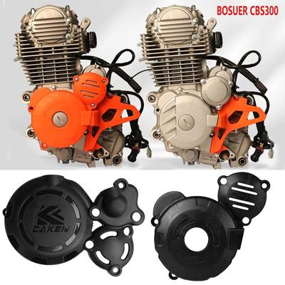 Motorcycle Engine Cover Clutch Cap Magneto Water Pump Guard For Bosuer BSE M6 J1 X6 ZongShen 300cc CBS300 CBS 300