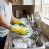 Waterproof Dishwashing Gloves Hanging Household Gloves Comfortable Latex Gloves  Dishwashing