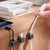 6Pcs Plastic Magnetic Cable Organizer Adhesive Smooth Cord Wire Cable Holder Adjustable Cable Management Clips Home Office