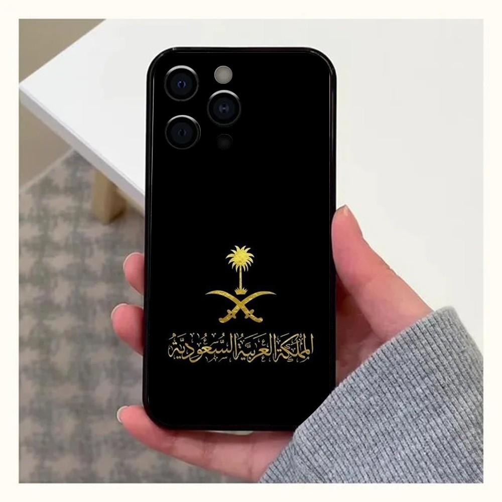 

Чехол для телефона Флаг Королевства Саудовская Аравия для Apple iPhone 15,14,13,12,11,Pro,X,XS,Max,XR,Plus,Mini Мягкий Черный Чехол iPhone14