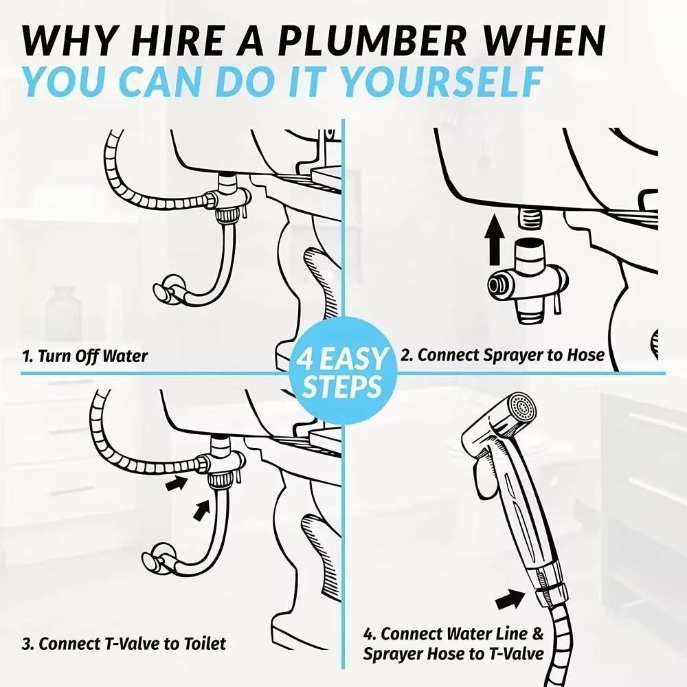 Adjustable Toilet Sprayer Heads High Pressure Women Washer Sprinklers Kitchen