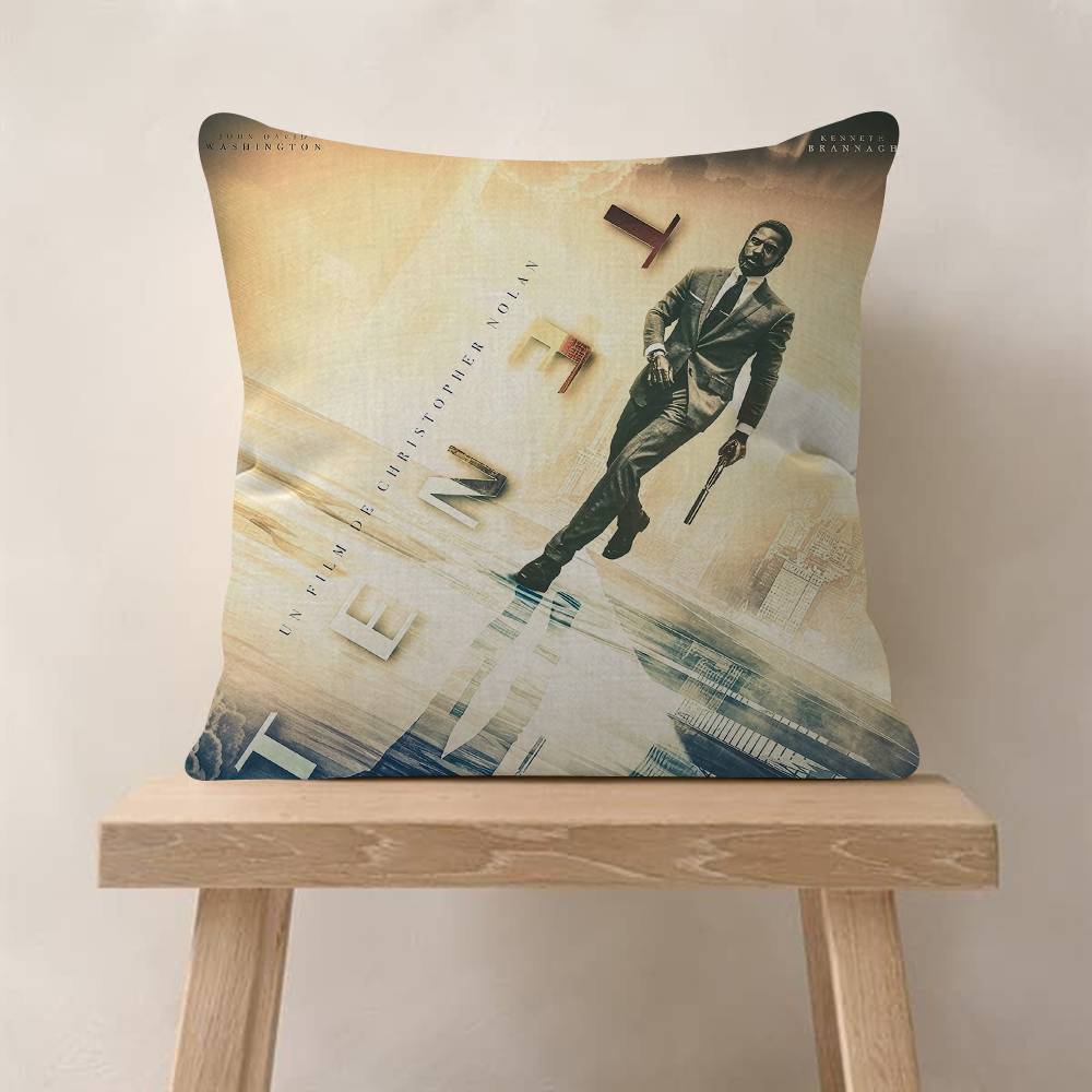 Nolan Robert Pattinson Movie Tenet Maple Design Cushion Cover Happy Autumn Harvest Decor Holiday Decorati Pillow Cover