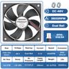 Double Ball 120x120x25mm Cooling Fan DC 5V 12V 24V 48V 12cm 120mm Cooler Fan 12026 Computer Case Fan Btc Server PC Cooling Fan