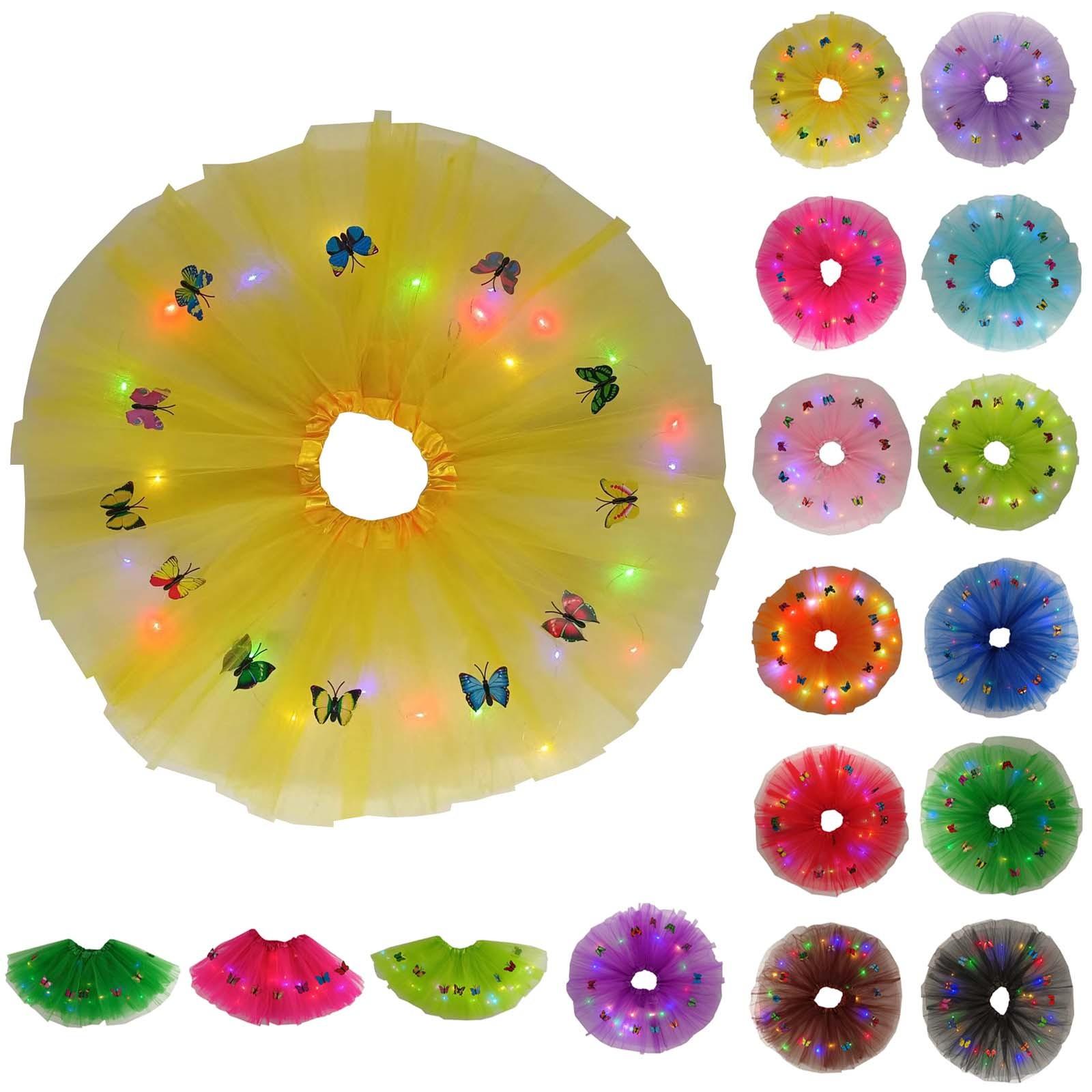 

Детская модель бабочки со светодиодной подсветкой, светящаяся полусетчатая юбка, лампа, юбка Pengpeng