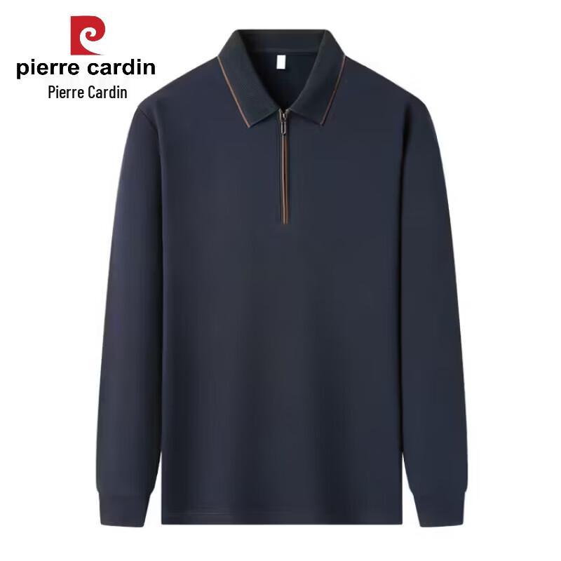 Pierre Cardin Men's Half-Zip Long Sleeve Polo Shirt