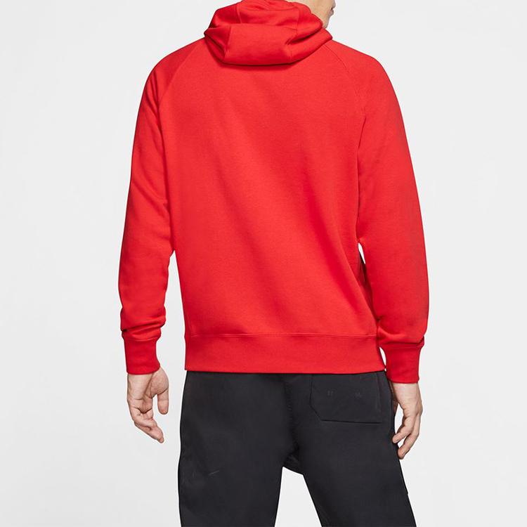 Nike Sportswear Swoosh French Terry Pullover Hoodie Men's University Red CJ4864-657