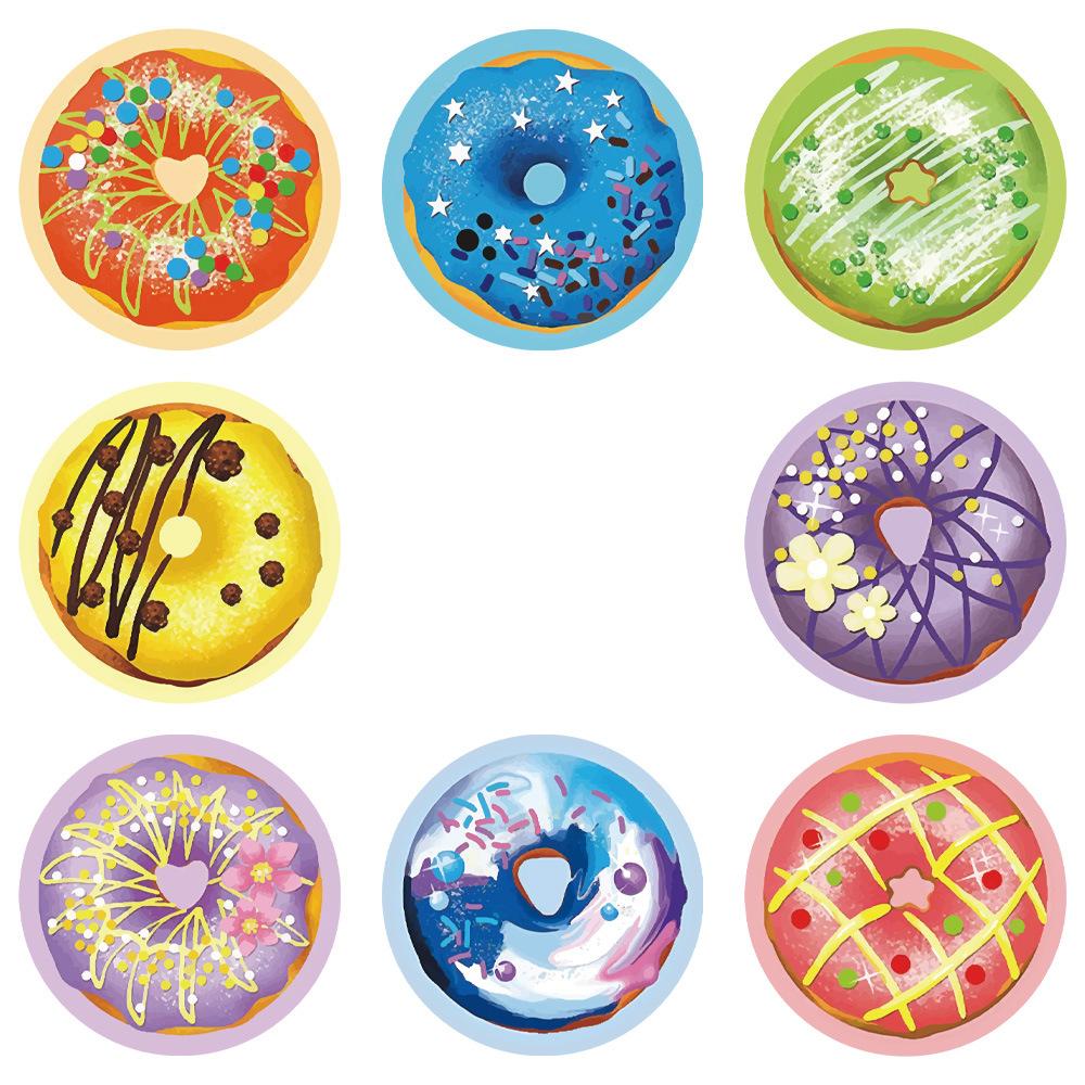 50-500Pcs Round Sealing Labels Stickers Wedding Party Birthday Present Decoratio Labels Cupcake Stationery Supply Stickers