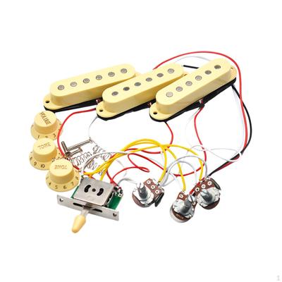 Electric Guitar Pickups Gear Wheel Bridge Prewired Passive Pickup for ST
