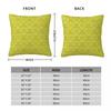 Victorian Chartreuse Yellow Square Pillowcase Polyester Linen Velvet Pattern Zip Decorative Throw Pillow Case Car Cushion Cover