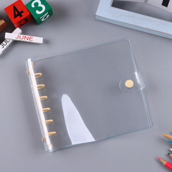 Waterproof Ledger Soft Cover Book A7/A6 Binder Clear A6 Budget Binder Soft Notebook Transparent Shell Office Supplies