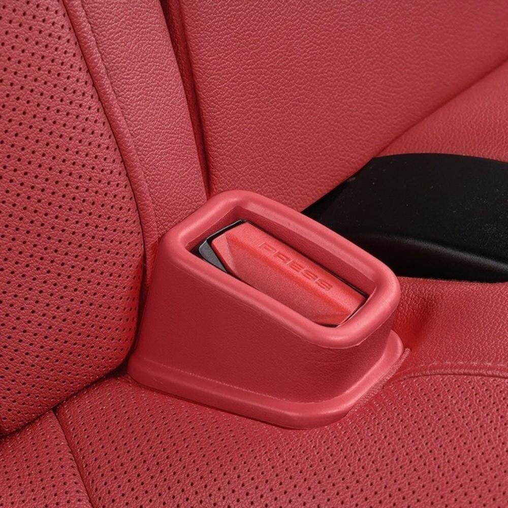 2PCS EVA Seat Belt Buckle Holder Full-Wrapped Anti-Slip Seat Belt Protection Cover Anti-Scratch Seat Belt Slot Fixer