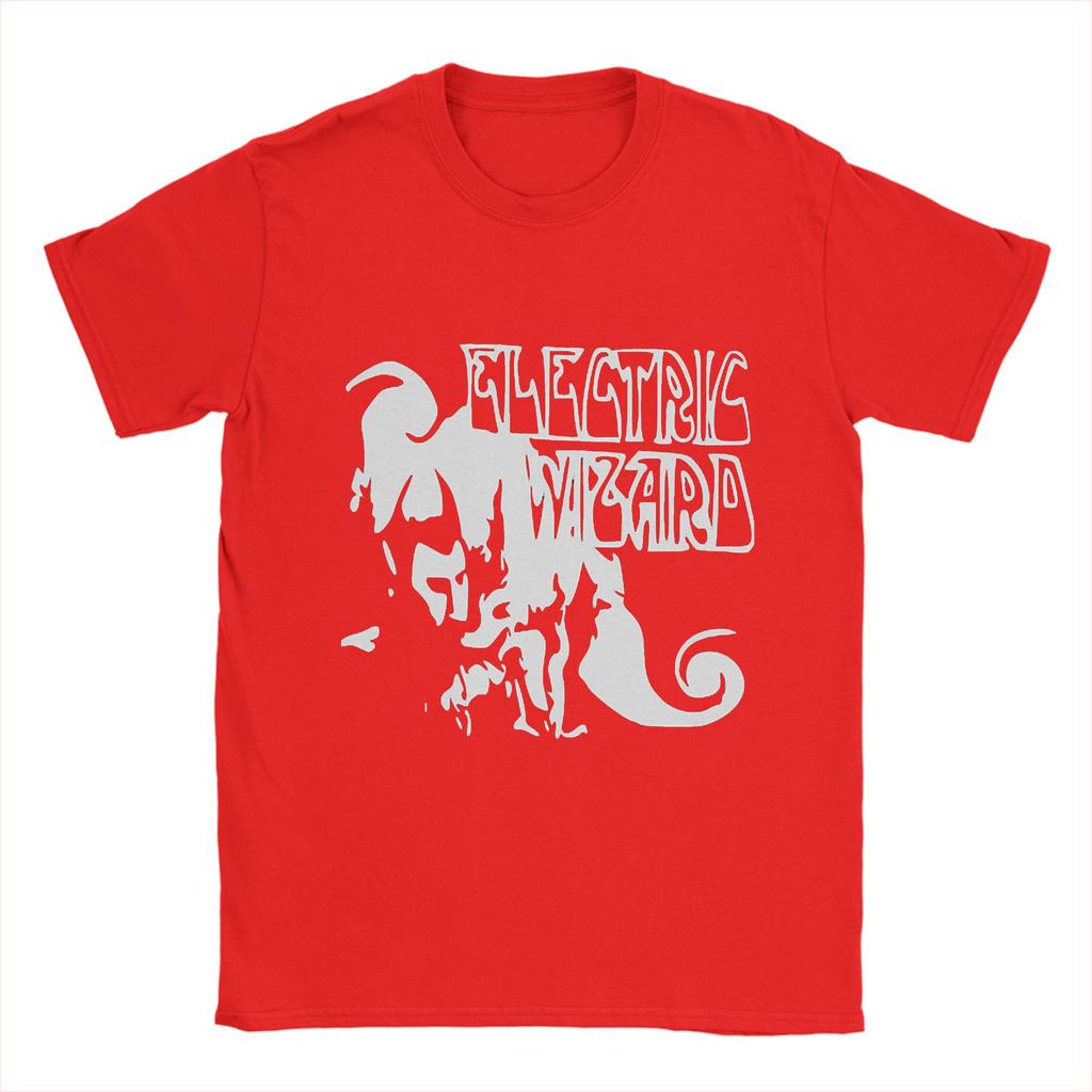 Casual T-Shirt Beach Electric Wizard Fashion T Shirts  Progressive Metal Cotton Tee Shirt Funny Design Short Sleeve Tees