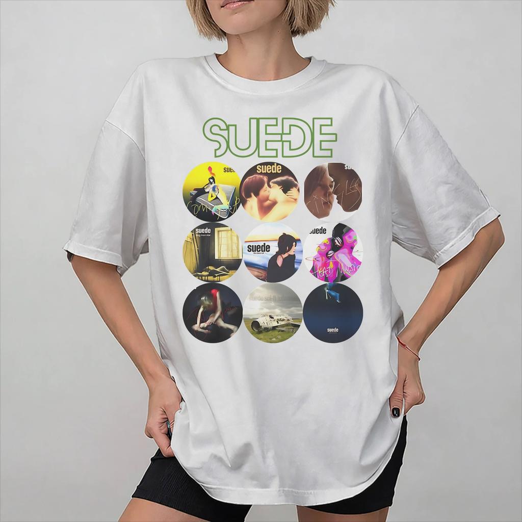 Suede rock band Tee Shirt for Unisex Women Gift Idea T Shirts 100 Cotton Clothes