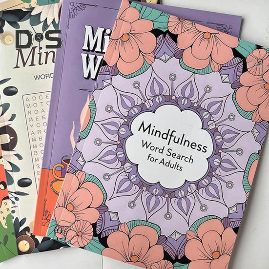 Mindfulness Word Search Book for Adults Relaxing Puzzle Book for Stress Anxiety Relief Calming Word Search Puzzles To Keep Your Mind Peaceful And