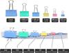 Small Binder Clips Width 0.75 Inch Capacity 0.31 Inch 80 PCS, Binder Clips 19mm 3/4 Inch for Teacher School Office and Business