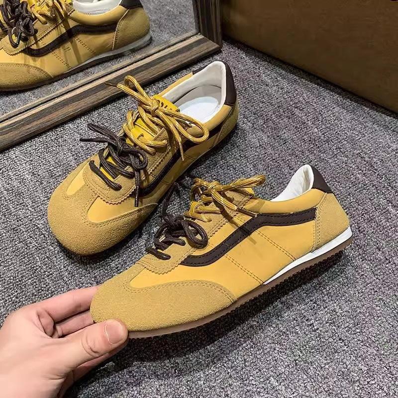 Flat-bottomed Dexun Shoes 2025 Spring New Sports and Leisure Shoes Versatile Retro Soft-soled Casual Women's Shoes Forrest Gump Shoes