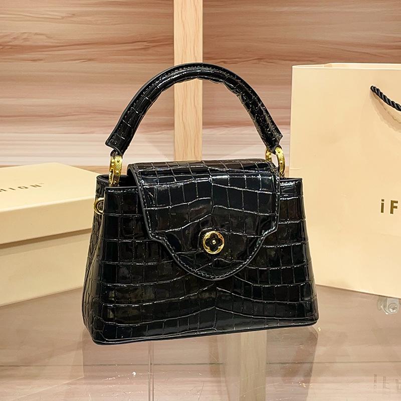 Luxurious Women's Genuine Leather Crocodile Pattern Tote Bag - 2025 New Fashion Crossbody Shoulder Bag