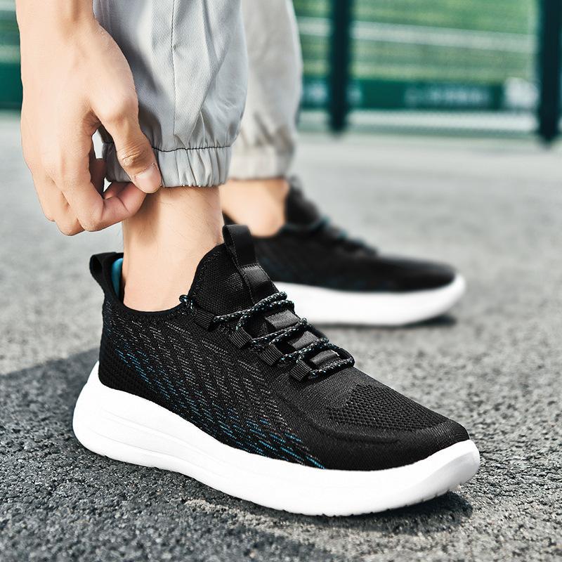 2025 new large size 48 spring and summer men's fly-woven breathable running shoes casual trendy shoes 47 sports running shoes men's shoes 45