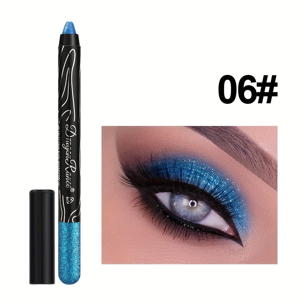 12-Color Eyeshadow Pencil Vibrant Matte Metallic and Shimmery Effects Creamy Waterproof Formula Eyeshadow Stick Long-Lasting Smudge-Proof Makeup