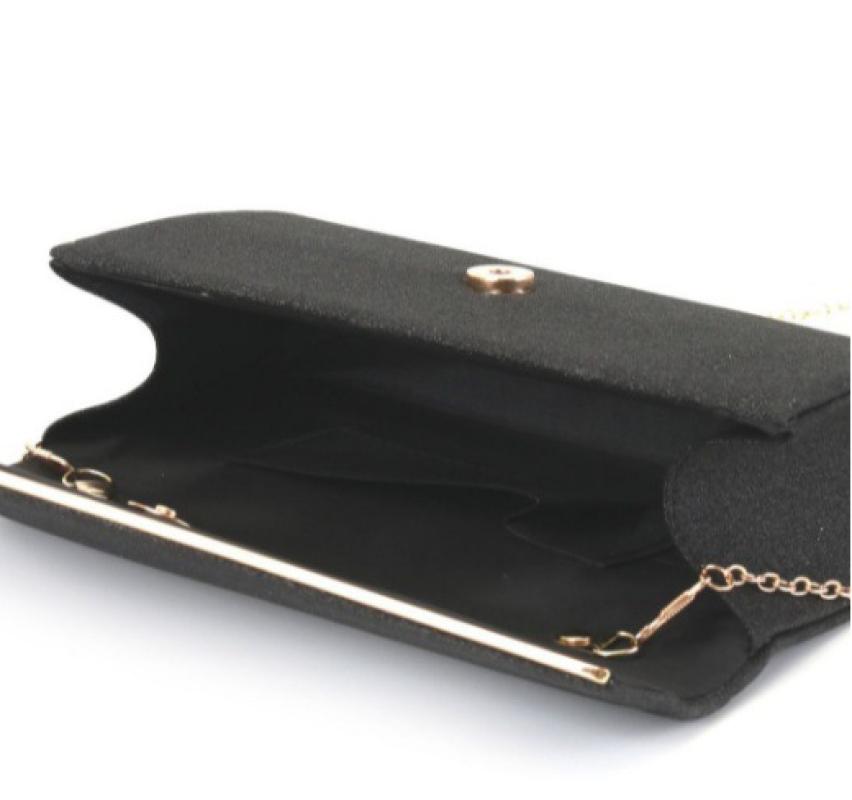 Clutch Evening Bag For Women Classic Black Shoulder Bags Party Banquet Prom Dress Lady Handbag Purse sac de luxe femme