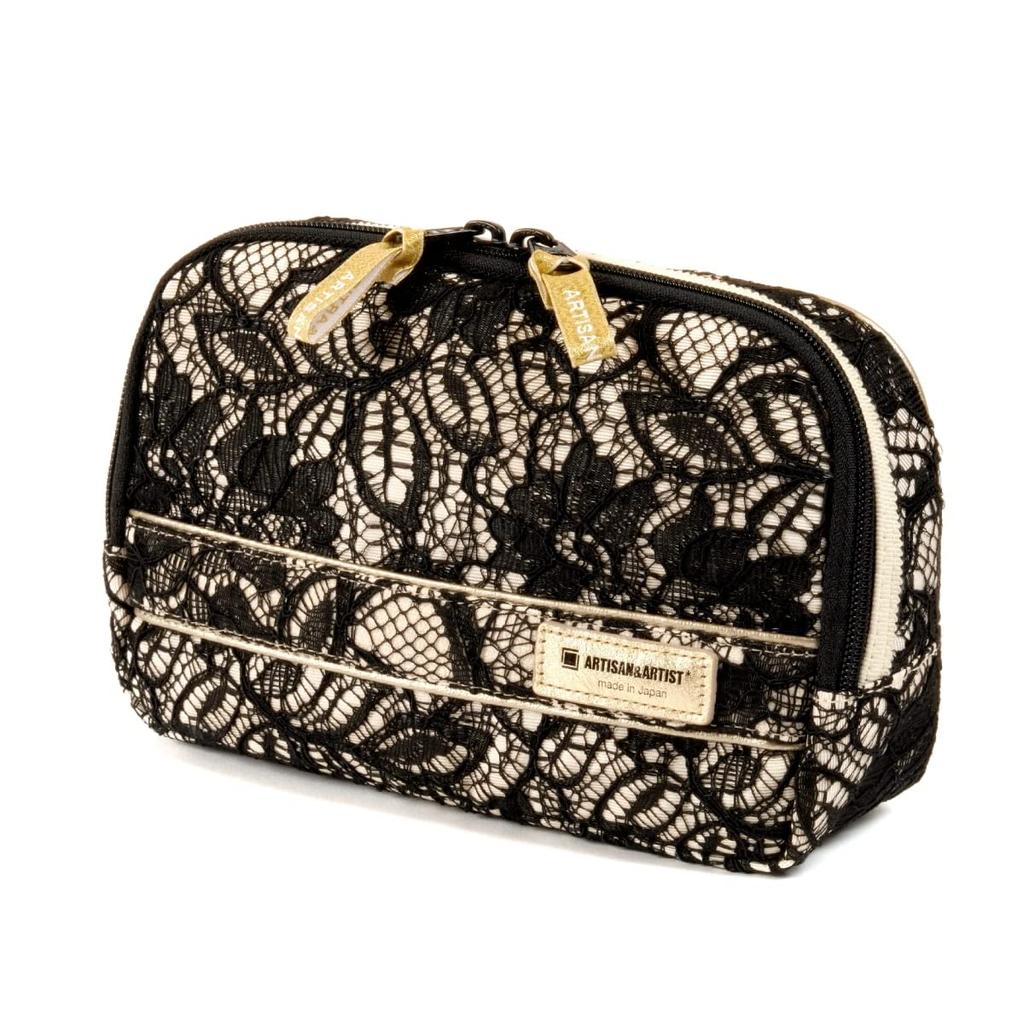 Artisan & Artist Slope Shape Pouch, Classic Monotone, Black, 2WP-CM110H