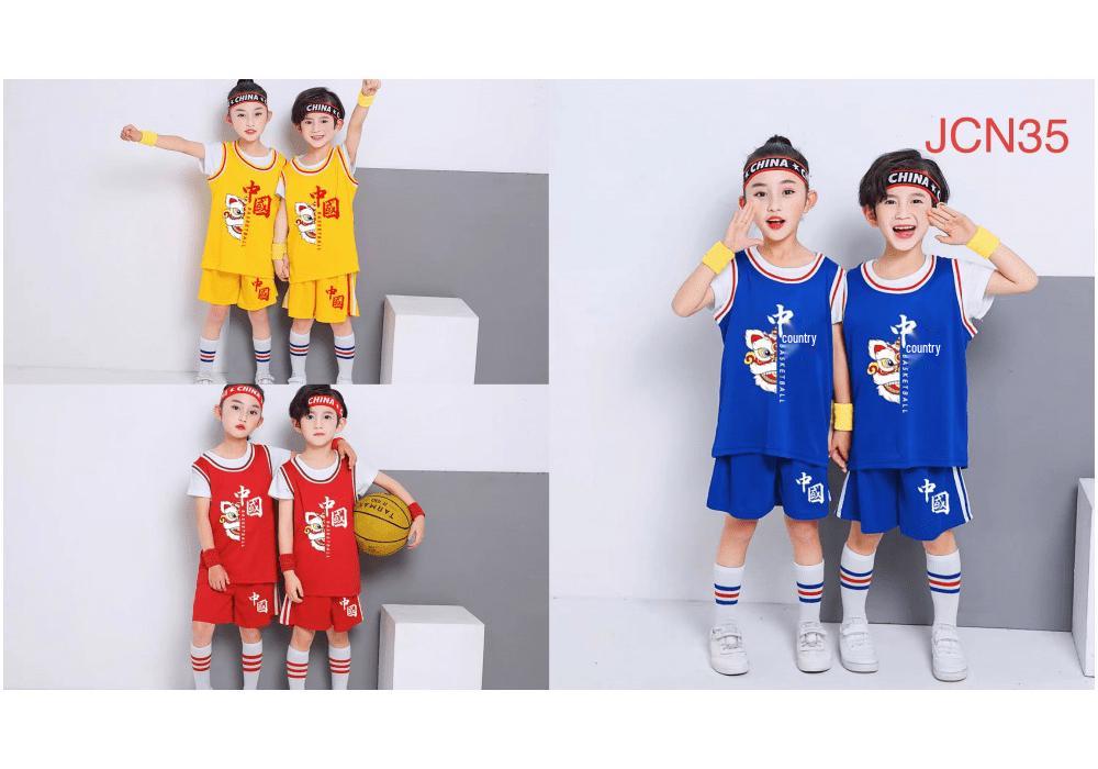 Kids' Basketball Uniform Set: Two-Piece Sports Jersey for Kindergarten To Middle School Competition & Training