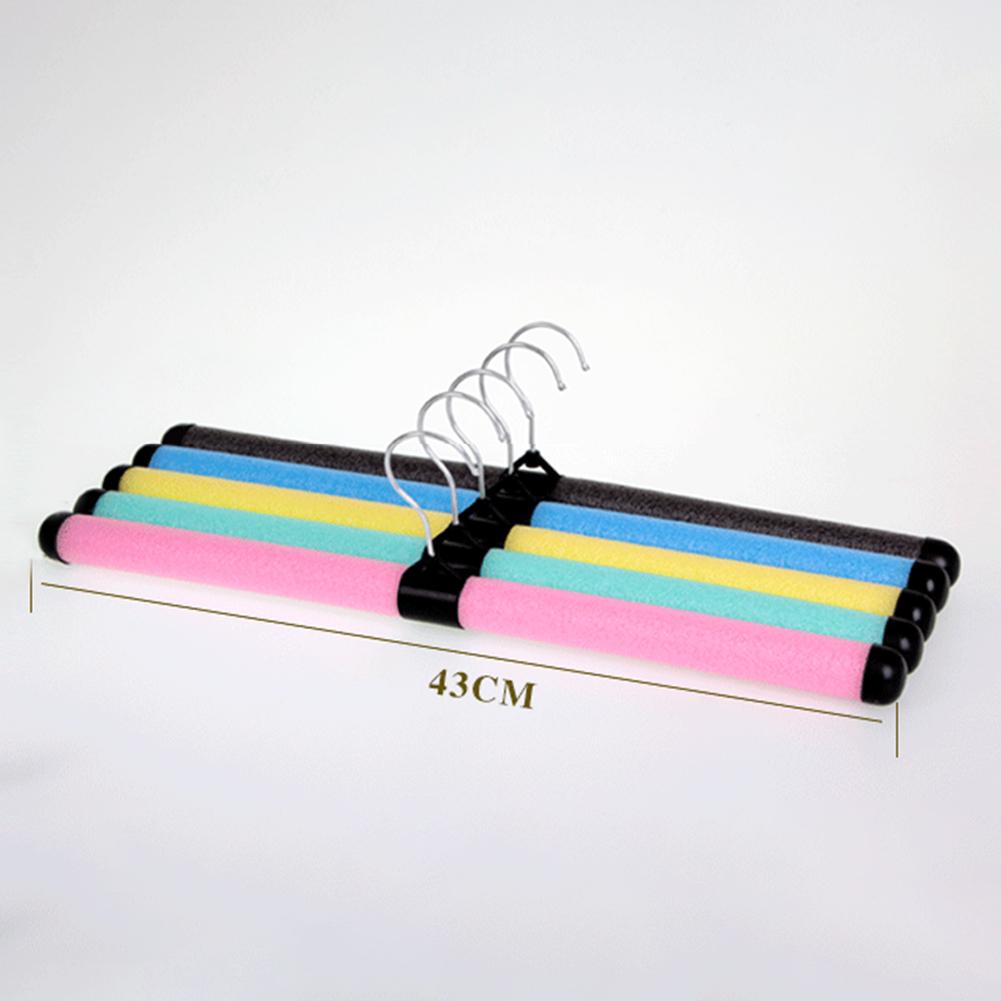 10 Pezzi Grucce Colorate in Spugna Schiumosa Rack Pieghevole Flessibile per Campeggio all'Aperto Viaggio Spalla Larga Antiscivolo Storage Vestiti