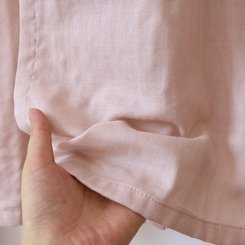 Japonská dámská bavlněná gázová kimono pyžamová souprava - Letní volný župan pro páry