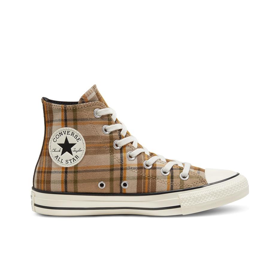 Converse Chuck Taylor All Star Rétro Décontracté Montantes Chaussures en Toile Femme sneaker Kaki 568925C