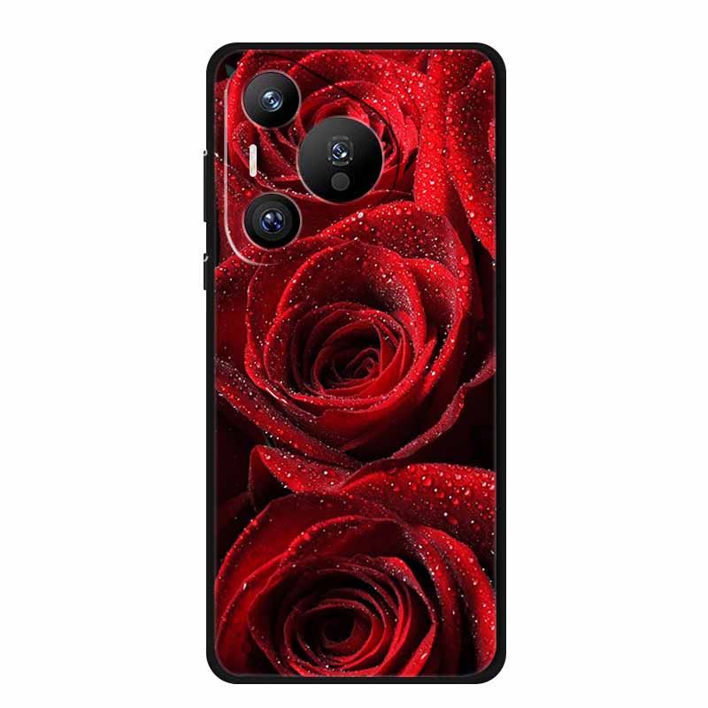 For Huawei Pura 70 Pro Phone Case Fashion Black Silicone Soft Back Cover Case For Huawei Pura 70 Pro Case 70Pro Pura70 Pro Shell