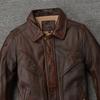 Men's Genuine Cowhide Leather Jacket Real Cow Loose Oversized Style Coat Man Clothes Spring Autumn