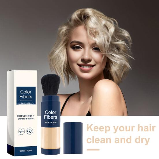 8G Hair Building Fiber Instantly Thicker Hair Loss Concealer Bald Spot Root Cover Up Men Women Hairline Fine Thinning Hair Thickener Powder