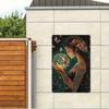 Vintage Butterfly Flower Print Metal Poster Wall Art For Living Room Decor