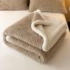 LISM Jacquard Lamb Velvet Thick Warm Blanket