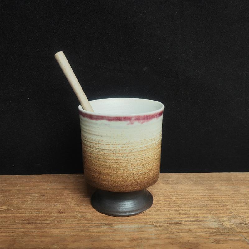 Retro Ceramic Goblet Coarse Pottery Coffee Cup Breakfast Cup Ceramic Cup Creative Vintage Cup