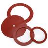 4pcs Red Color Casting Machine Gasket Rubber Material Vacuum Casting Gasket  Jewelry Casting