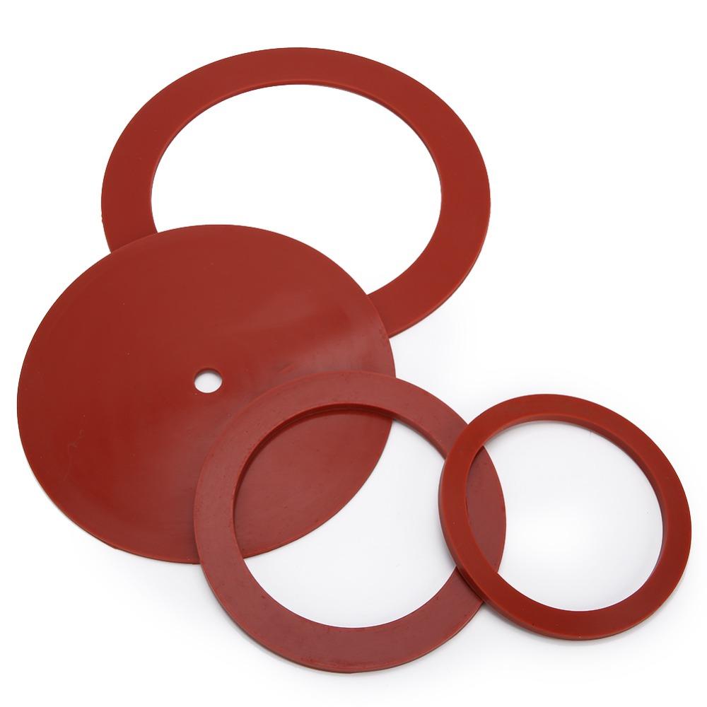 4pcs Red Color Casting Machine Gasket Rubber Material Vacuum Casting Gasket  Jewelry Casting